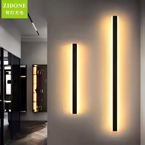 Aluminum LED Wall Light Modern Outdoor IP65 Waterproof Long Strip Energy Saving Decor Warm White Washer Remote 3-Year Warranty