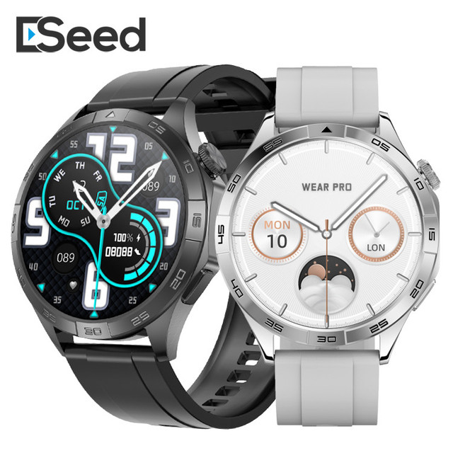 Eseed Digital Wristwatch for Men 100+Sports Mode Smartwatch BT Call Answering PPG ECG Health Monitoring DT5 Mate Silica Gel Band