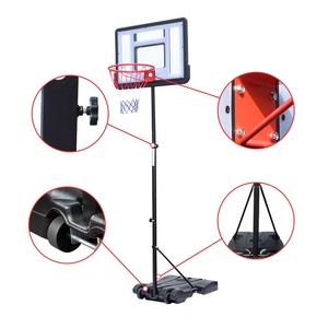 Heißer Verkauf: PVC-Stahl Outdoor Tragbares Bewegliches Basketball-<span class=keywords><strong>Board</strong></span> für Kinder und Erwachsene mit verstellbarer Höhe und wetterfestem Ständer - Product Image 5