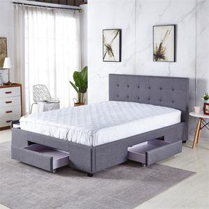 Nuovo Design letto matrimoniale moderno lusso Full Size 3 cassetti telaio per mobili per la casa set camera da letto - Product Image 1