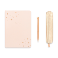 Filles Cadeau Souvenir Stylo Trousse À Crayons Ensembles De Cahier Retour À L'école Kit Relié Journal Journal Personnalisé Promotion Papeterie Ensemble