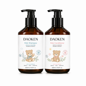 <span class=keywords><strong>Champú</strong></span> y Acondicionador para Bebés Camellia con Logotipo Personalizado, Marca Privada, Suave, Seguro y Anti-Piojos, Set de 320 ml - Product Image 1