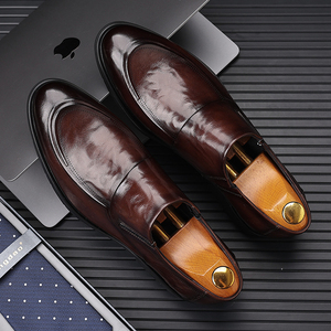 Chaussures habillées décontractées pour hommes en cuir de vachette de haute qualité, souples et confortables, style Oxford pour le bureau et les occasions formelles - Product Image 2