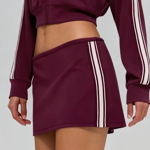 Pabrik Logo Kustom OEM/ODM - Rok Tenis Pendek Wanita Bahan Modal dengan Celana Pendek Kompresi Terpadu - Olahraga Kebugaran - Product Image 5