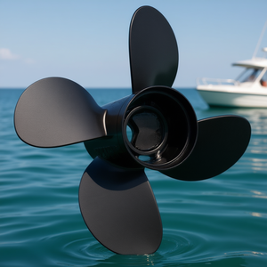 Hélice hors-bord Alpha&Bravo I à 4 pales 14 x 19 en aluminium, remplacement pour bateau de 135 à 300 CV - Product Image 2