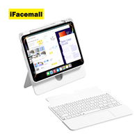 IFacemall Nouveau Produit Étui Rotatif Détachable pour Tablette 10,9 Pouces avec Fonction Coulissante et LED Sans Fil pour iPad 10ème Génération A16 2025 A18