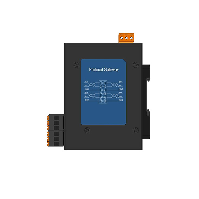 Milesgo Industrial Protocol Gateway 1024-2048 Points Modbus RTU/TCP to BACnet IP 2*Ethernet 4*RS485 DIN-Rail Mount