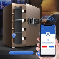 Sicherer, nicht entfernbarer, diebstahlsicherer Mini-Wandsafe für den Heimgebrauch mit Passwort- und Fingerabdruckfunktion zur verdeckten Installation