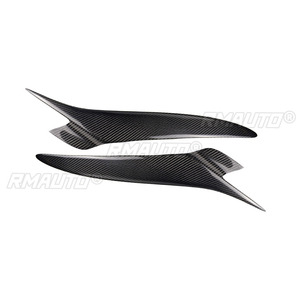 1 คู่คาร์บอนไฟเบอร์ไฟหน้ารถคิ้วเปลือกตาสำหรับมาสด้า RX8 2004 2005 2006 2007 2008 - Product Image 2