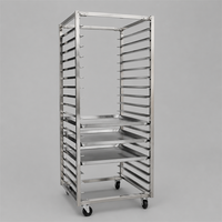 Chariot de rangement pour plaques de cuisson en acier inoxydable, 15, 16, 20, 30 niveaux, étagère de refroidissement pour boulangerie, chariot de refroidissement commercial pour boulangerie