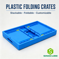 Sinocube OEM ODM Caisses en plastique pliables industrielles robustes avec verrouillage