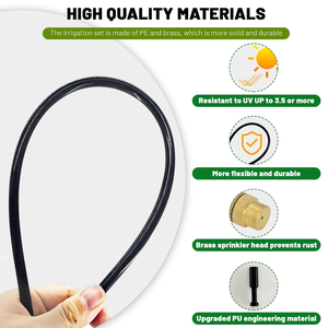 360 °   Instelbaar druppelirrigatiesysteem, verhoogd bed sproeisysteem, tuinsproeier voor tuin, gazon, planten - Product Image 4
