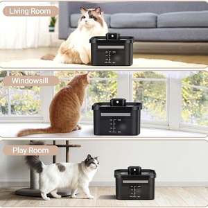 <span class=keywords><strong>Fontaine</strong></span> à eau sans fil pour animaux Elecpet 2L 67oz, 5000mAh, silencieuse, filtre à 3 étapes, distributeur d'eau pour chat - Product Image 2