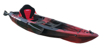 Canoë-kayak de pêche à siège unique de 10 pieds rotomoulé bon marché avec siège en aluminium