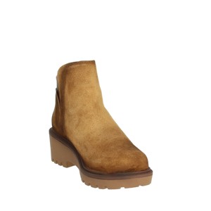 Stivaletti invernali da donna 4663 con zeppa traspirante Chelsea stile occidentale chiusura con lacci in gomma impermeabile - Product Image 5