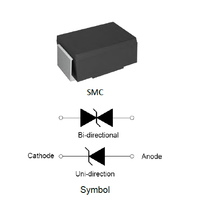 Suppresseur de tension transitoire à montage en surface Leiditech série SMDJ 3000W à diodes TVS pour l'électronique grand public et les industries aérospatiales