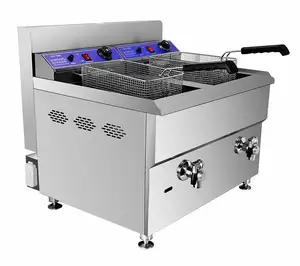 Professional fryer factory 18L counter top potato gas fryer for restaurants