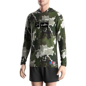 Camisetas de Pesca con Capucha de Secado Rápido para Verano, Sublimadas, OEM/ODM, para Torneos de Surfcasting - Product Image 5