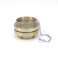 Capuchon d'extrémité en laiton durable pour raccord de tuyau d'incendie, couvercle de protection pour raccord d'hydrant DN80, jaune
