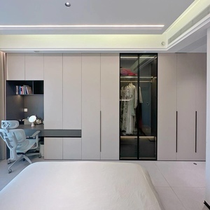 Armoire de rangement moderne de luxe en bois pour hôtel et bureau à domicile – Grande capacité – Mobilier de maison - Product Image 2