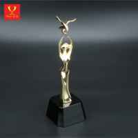 Pigeon doré trophée en métal Art Honor Award cadeau souvenir déesse métal cristal pour affaires coffret cadeau sport personnalisé avec colombe noir
