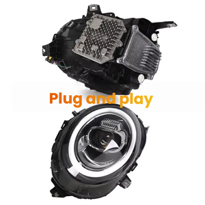 For BMW MINI F55 F56 14-21 Aftermarket Modified LED Headlamp,<strong>Ring</strong> LED Day Running <strong>Light</strong> Flowing Turn Signal Headlight - Product Image 4