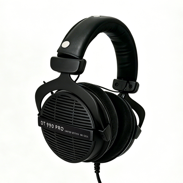 Professional DT 990 PRO Studio Monitor Headphones High-Resolution Sound for Audio Editing Mixing Mastering Suitable
