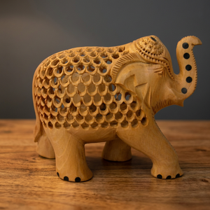 Antique <b>Wooden</b> Indian Animal Statues Eco-Friendly Carved Wood <b>Gifts</b> & Crafts From Rajasthan - Product Image 3