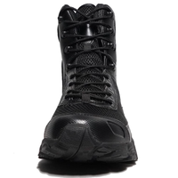 Bottes tactiques en cuir DFS7 avec manchons respirants en maille pour l'été et ventilation