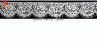 Haute Qualité Cils Français Dentelle Ivoire Blanc Chantilly Dentelle Tissu Non Élastique Double Bords Dentelle Garniture pour Robe De Mariée De Mariée