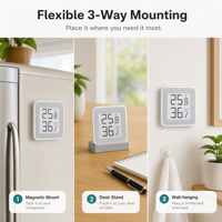 ZenMeasure - Termómetro Digital Portátil Personalizable, Medidor de Temperatura, Humedad y Presión del Aire, Termohigrómetro