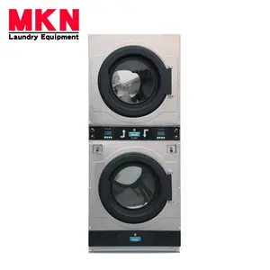Shanghai-secadores dobles operados por monedas, 15kg de capacidad para lavandería, marca MKN, buena calidad