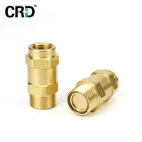 Raccord rapide auto-scellant en laiton CRD, réutilisable, sans brasage, pour tube de cuivre de réfrigérant, pour CVC, climatisation, usage domestique et industriel