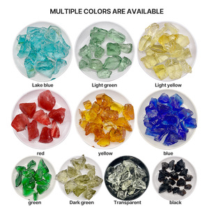 Galets de verre colorés de qualité supérieure, gravier de verre en résine pour décoration de mariage, remises en gros pour les achats importants - Product Image 4