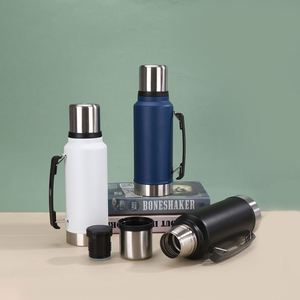 Big Capacity Stainless Steel Vacuum Insulated Camping Water Bottle Double Wall Portable Handle Keeps <b>Hot</b> Cold 24 Hours - Product Image 5