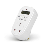 ManHua 16A 230VAC 168 Jam Saklar Timer Digital Mini Elektronik TG-44E 20 hidup 20 mati Soket Isi Ulang Baterai