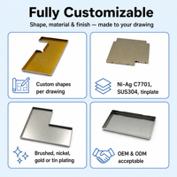 Pelindung EMI Logam Custom Berlapis Timah untuk PCB, Penutup RF Shielding untuk Papan Sirkuit, Baja Berlapis Timah dengan Toleransi Presisi 0.03mm