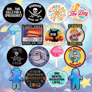 50 Modelos de Pines Esmaltados 2026, los Más Vendidos, con Diseños de Animales, Gatos Negros, Música, Café, Logotipos Redondos y Anime, Insignias de Solapa en Stock al por Mayor - Product Image 4