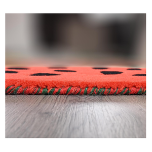 Tapis d'intérieur antidérapant en laine touffetée moderne de marque haut de gamme, motif fruits, très résistant - Product Image 4