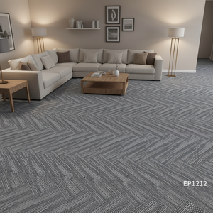 Dalles de moquette de bureau 25*100, insonorisation, prix bas, dalles de moquette bon marché, revêtement de <span class=keywords><strong>sol</strong></span> de bureau, dalles de moquette carrées de luxe commerciales - Product Image 1