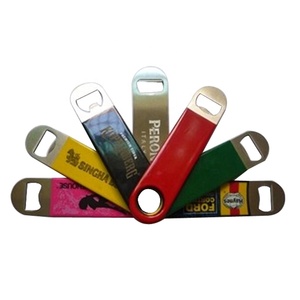 Ouvre-bouteille de bière en acier inoxydable, lame de Bar avec Logo personnalisé, blanc en métal brossé, vente en gros, 1 pièce - Product Image 4