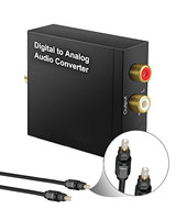 Convertisseur audio numérique-analogique coaxial, adaptateur optique-analogique SPDIF vers RCA, câble pour PS5, TV, lecteur DVD, décodeur audio STB