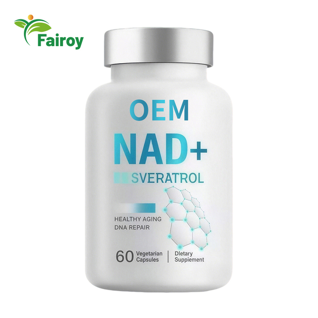 OEM Standardized NAD+ Resveratrol Capsules for Adults Provide Nutritional Support for Cellular Energy and Maintenance