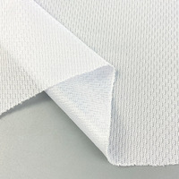Venta al por mayor 100% poliéster 75d36f atado blanco Birdseye tela para baloncesto uniforme Yoga pantalones telas