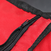 Nouveaux produits à succès, boîte de rangement pliable rouge pour coffre de voiture, polyester 600d, organisateur de siège arrière de voiture