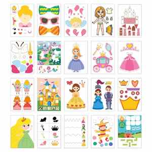 4-8Years Old Girls <b>Gift</b> <b>Pink</b> Decorate Princess Scissor Skills Coloring and Activity Book for Kids - Product Image 6