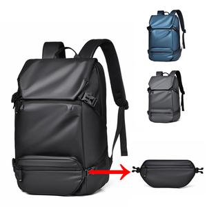 Mochila Deportiva Casual Geométrica Unisex Nueva con Cierre de Cremallera Antirrobo, Impermeable, de Poliéster Suave, para la Escuela, Negocios, Viajes y Moda - Product Image 2
