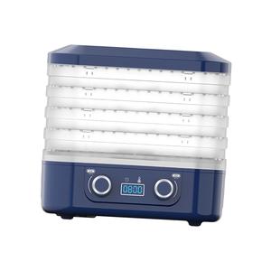 Essiccatore elettrico a 5 strati per alimenti in plastica resistente per frutta e verdura per uso domestico accessorio per vassoio a scatti da cucina blu - Product Image 4
