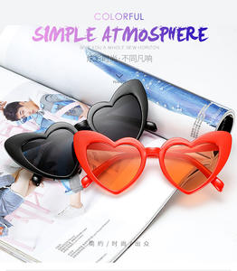 แว่นกันแดดรูปหัวใจสําหรับงานปาร์ตี้แฟชั่นรายการส่งเสริมการขายยอดนิยมหลายสี - Product Image 4