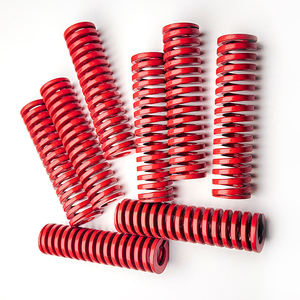 Vente en gros de ressorts de compression hélicoïdaux en acier inoxydable rouge modèle DGCM YB 20*100mm, à rotation gauche, de moyenne résistance, pour applications automobiles, 1mm - Product Image 1